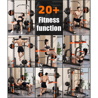 WENDY Smith Machine - Jaula de potencia multiusos con soporte para sentadillas y barra de dominadas, sistema de entrenamiento para gimnasio en casa, independiente