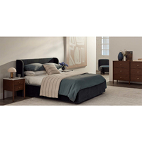 Lit rembourré moderne fait main pour chambre à coucher, design contemporain, tailles Queen et King – Vente directe usine