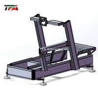 Kits de cockpit de simulation de course en aluminium de conception récente, avec ou sans plateforme de mouvement, pour jeux VR, simulateur de conduite automobile VR, prix