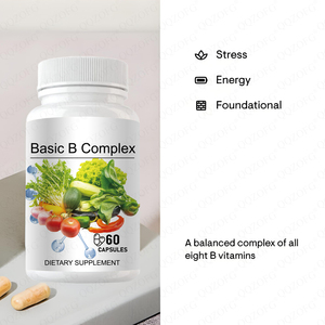 Cápsulas de Complejo B Básico OME Privadas con Vitamina B para Hombres y Mujeres, Proporcionan Energía y Vitalidad, Favorecen la Calma - Product Image 3