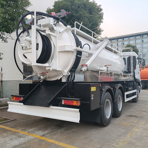 Camion d'aspiration des eaux usées à haute pression Dongfeng, diesel manuel, 12 m³, avec pompe à vide pour les déchets fécaux et les eaux usées, pour le nettoyage des fosses septiques - Product Image 3