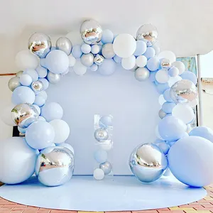 गर्म बिक्री लेटेक्स 10 इंच नीले समुद्र रंग Anniversaire थीम दलों के लिए जन्मदिन की पार्टी सजावट Ballons Globos डे पर्व