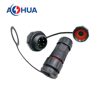 Circulaire en plastique 2 + 3 broches Signal d'alimentation connecteur électrique assemblage mâle femelle panneau câble IP68 connecteur prise étanche