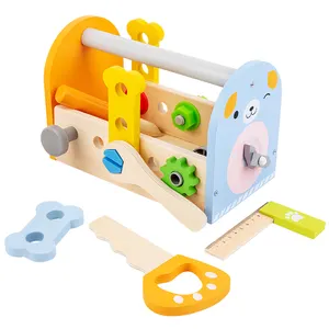 Montessori Toys Educational Toys Wooden Multi Function Tool box Set Toy for Toddler