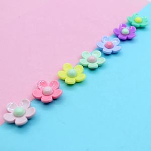 Cabochons en résine à dos plat motif fleur du Japon et de Corée du Sud pour la fabrication de bijoux DIY, pinces à cheveux pour enfants, colle crème, matériel artisanal - Product Image 2