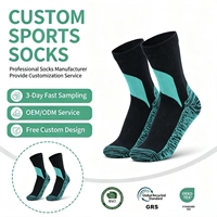 Chaussettes imperméables unisexes respirantes avec logo personnalisé pour la randonnée, la pêche et les activités de plein air, chaussettes personnalisables