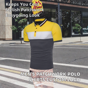 Camisas Deportivas de Golf para Hombre al por Mayor, Transpirables, de Tela No Tejida, con Parches y Logotipo Personalizado - Product Image 2