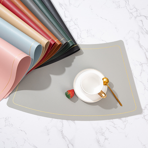 Phnom Penh Waterproof Heat Resistant Leather Insulated Eco-Friendly Dining Table <b>Mat</b> for Hotel Western Food Use - Product Image 3