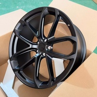 Jantes en alliage satiné noir 5x130 de 19, 21 et 22 pouces pour Porsche Cayman 981 982 718 GT4 Cayenne GTS Turbo Macan