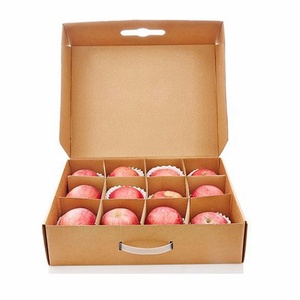 Boîte en <span class=keywords><strong>carton</strong></span> ondulé personnalisée pour l'expédition de fruits avec poignée oeuf légume boîte en <span class=keywords><strong>carton</strong></span> emballage de fruits papier ondulé fournir carré - Product Image 4