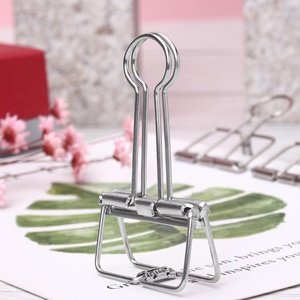 Industrial Grade 304 Stainless Steel 51MM besar pas klip kotak File berongga ekor panjang Phoenix <span class=keywords><strong>Folder</strong></span> kertas uji logam - Product Image 6