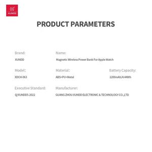 <span class=keywords><strong>แบ</strong></span><span class=keywords><strong>ต</strong></span>สำรอง XUNDD สำหรับ <span class=keywords><strong>Apple</strong></span> <span class=keywords><strong>Watch</strong></span> <span class=keywords><strong>Series</strong></span> 9 8/UItra/<span class=keywords><strong>7</strong></span>/6/5/4/3 /se ที่ชาร์จ<span class=keywords><strong>แบ</strong></span>บแม่เหล็กไร้สายแบบพกพา1200mAh - Product Image 2
