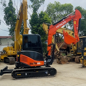 Mini-excavatrice Hitachi Zaxis 50 d'occasion, godet de terrassement de 0,12 m³ de capacité, poids opérationnel de 5 tonnes, moteur Hitachi pour pompe - Product Image 5