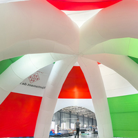 Tentes gonflables publicitaires géantes multicolores personnalisées, dôme araignée gonflable pour salons professionnels