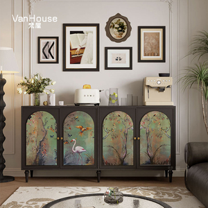 Gabinete <span class=keywords><strong>de</strong></span> <span class=keywords><strong>entrada</strong></span> <span class=keywords><strong>de</strong></span> madera maciza para sala <span class=keywords><strong>de</strong></span> estar, pasillo, gabinete <span class=keywords><strong>de</strong></span> zapatos, armario decorativo pintado retroclásico, armario <span class=keywords><strong>de</strong></span> almacenamiento <span class=keywords><strong>de</strong></span> endoscopio - Product Image 1