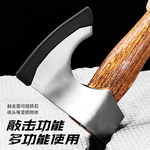 Multi Functional <b>Axe</b> Outdoor Camping Survival Woodworking 370mm <b>Handle</b> Hammer <b>Axe</b> With Steel Blade For Heavy Duty Use - Product Image 1