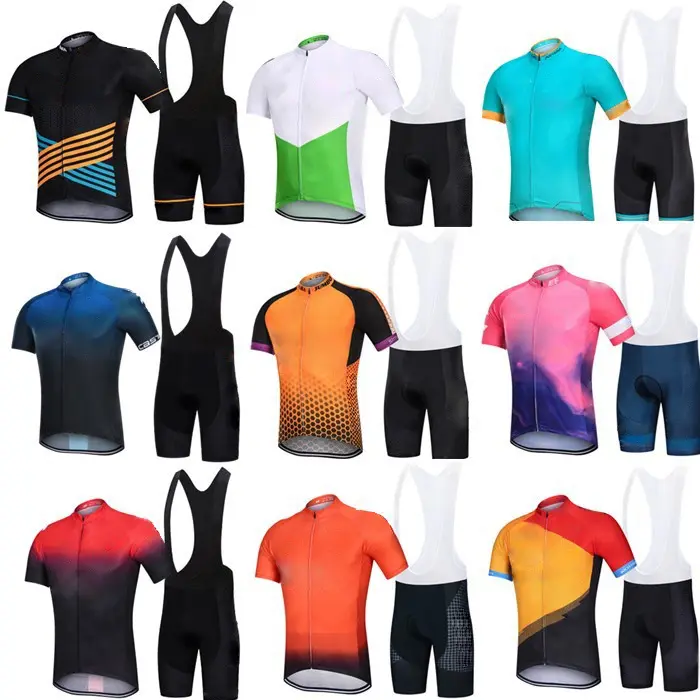 Cycling jersey Bib Sets 2023 Men's Cycling Clothing Summer Short Sleeve MTB Bike Suit Bicycle Bike Clothes Cycling Bibs Shorts