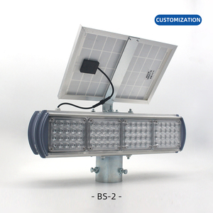 Faro Solare Lampeggiante LED Wireless a 2 Lati 5W - Luce di Allarme Bifacciale Protezione IP65 Grado Ingegneristico Portata Allarme >2000m Alluminio - Product Image 6