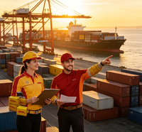 Service de messagerie express pas cher DHL UPS FedEx Chine Europe USA Amazon FBA Transitaire porte-à-porte DDP Support 24/7 Assurance