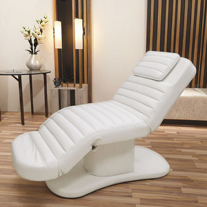Lit de massage moderne électrique à 4 moteurs avec cadre en fer et revêtement en cuir synthétique pour salon de beauté, lit de spa Neoplan - Product Image 1