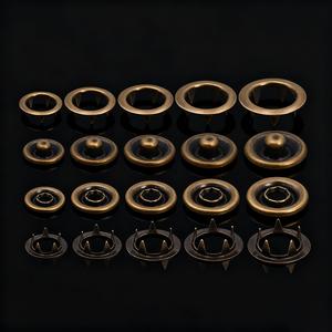 Botón a presión de Punta Aleación de zinc Botón a presión de bebé personalizado Prensa Anillo de punta de metal 333 # Botón a presión de punta - Product Image 3