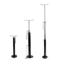 Kit de stabilisation robuste pour extensions de camping-car en acier thermolaqué avec vérins de support coulissants - Empêche les rebondissements et les oscillations dans les espaces étendus