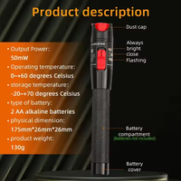 30 km Faserlaser-Testpen VFL-30 Typ Rotlicht-Stift Visueller Fehlerdetektor Glasfaserkabel-Tester >30mW