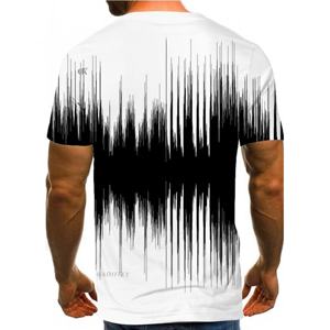 全新男士t恤个性化3D印花衬衫加大码每日外出t恤休闲宽松短袖男装 - Product Image 3