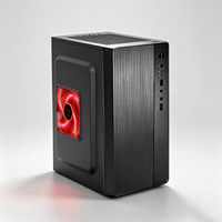 Boîtier PC Micro ATX en métal brossé noir avec ventilateur, mini-tour, support pour alimentation ATX 120mm, châssis personnalisé pour gaming et bureau, Meway en stock