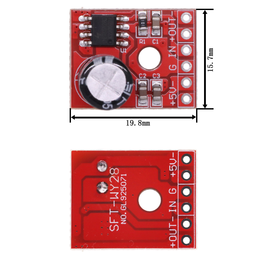 LTK5128 XPT8871 Mono AB sınıf D amplifikatör kurulu DC 5V 1A 5W