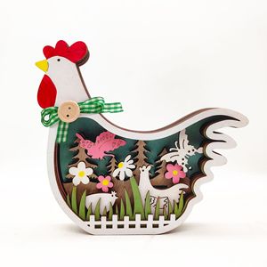 Uionen Wholesale Wooden Turkey Crafts Flower Butterfly Pattern Desktop <b>Ornaments</b> Home Table Wooden Decorations Custom Accepted - Product Image 2
