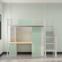 Lit superposé moderne en métal réglable, double sur grand lit, avec design portable et construction robuste pour adultes