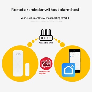 Alarme de Segurança Residencial WIFI <span class=keywords><strong>Detector</strong></span> Magnético Inteligente para Portas e Janelas Alarme Sem Fio com Alcance de Detecção de 60m - Product Image 5
