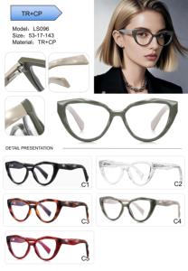 Montures de lunettes papillon TR90 pour femme, design de marque, grandes montures ondulées, pour <span class=keywords><strong>myopie</strong></span>, optiques - Product Image 6