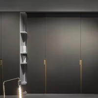 Armoire de chambre à coucher moderne de qualité supérieure, grande, ouverte, vintage, autoportante, avec porte coulissante