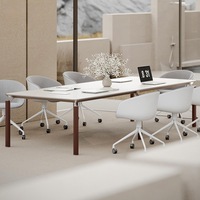 Table de conférence de bureau commerciale simple et moderne, détachable, avec combinaison de chaises