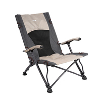 Fauteuils d'extérieur pliants portables pour le camping, chaises rembourrées avec structure en acier, chaises de plage, capacité 300 livres