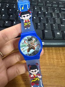 Reloj de pulsera con estampado de Nezha, el niño <span class=keywords><strong>demonio</strong></span> que causa estragos en el mar, estilo superventas, reloj silencioso para estudiantes - Product Image 4