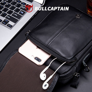 Sac messager en cuir pour homme BULLCAPTAIN, sacs à bandoulière pour affaires, petit sac bandoulière, sac messager multifonction, sac de voyage pour homme - Product Image 4