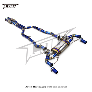 Sistema di Scarico con Valvola a Vuoto per <span class=keywords><strong>Aston</strong></span> Martin <span class=keywords><strong>DB9</strong></span> V12 6.0L 2004-2017, Silenziatore Catback in Titanio - Product Image 2
