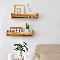 Étagère murale en bois de style rustique, étagère de rangement, décorative, flottante, à poser au mur, bibliothèque, nouveau modèle