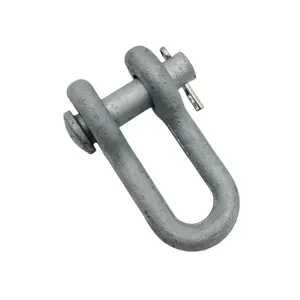 Hot dip galvanis baja ringan profesional manufaktur jalur transmisi fitting Shackle 1/2"