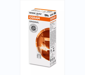 <span class=keywords><strong>OSRAM</strong></span> ฐานกระจกเดิม <span class=keywords><strong>W5W</strong></span> 2845 T10 12V 5W W2.1*9.5d โคมไฟเสริมที่ทําในอิตาลี - Product Image 1