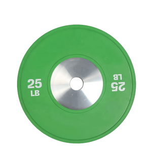 Tăng tập thể dục chất lượng cao 320 lbs Barbell Set mạ crôm Vòng phòng tập thể dục tạ cạnh tranh sắt cao su màu bội thu tấm - Product Image 5