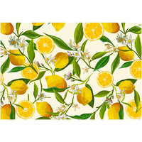 Feuilles d'abeille de citron 12x18 pouces Style classique Polyester été Table tapis soleil thème printemps saisonnier napperons