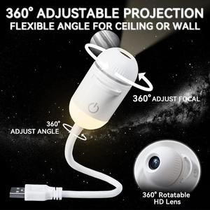 2 in 1 USB Mini <b>Galaxy</b> <b>Projector</b> HD Night Light Star <b>Projector</b> with Replaceable Slides OEM ODM Manufacturer - Product Image 1