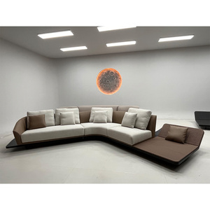 Tessuto italiano di lusso a forma di L divano ad angolo Set moderno soggiorno mobili per Villa <span class=keywords><strong>Hotel</strong></span> appartamento - Product Image 2