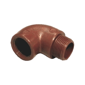 Raccordo a Gomito a 90 Gradi Marrone in PP da 1 Pollice per Tubi Idraulici - Product Image 1