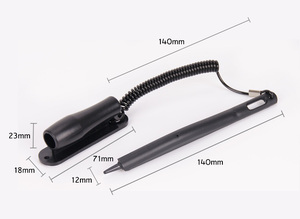 Molde privado Punta dura Cable de resorte Stylus Plástico Metal <span class=keywords><strong>Touch</strong></span> Pen para POS <span class=keywords><strong>PDA</strong></span> Industrial PC Car Navigator Etc. - Product Image 2