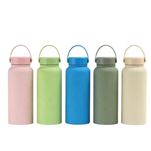 Bouteille <span class=keywords><strong>d</strong></span>'eau isotherme en acier inoxydable à double paroi avec poignée et manchon, pour l'extérieur - Product Image 1